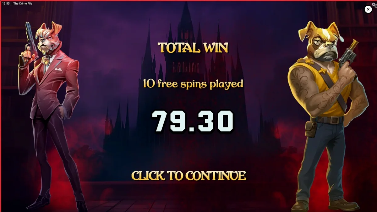 The Crime File slot noir detective theme