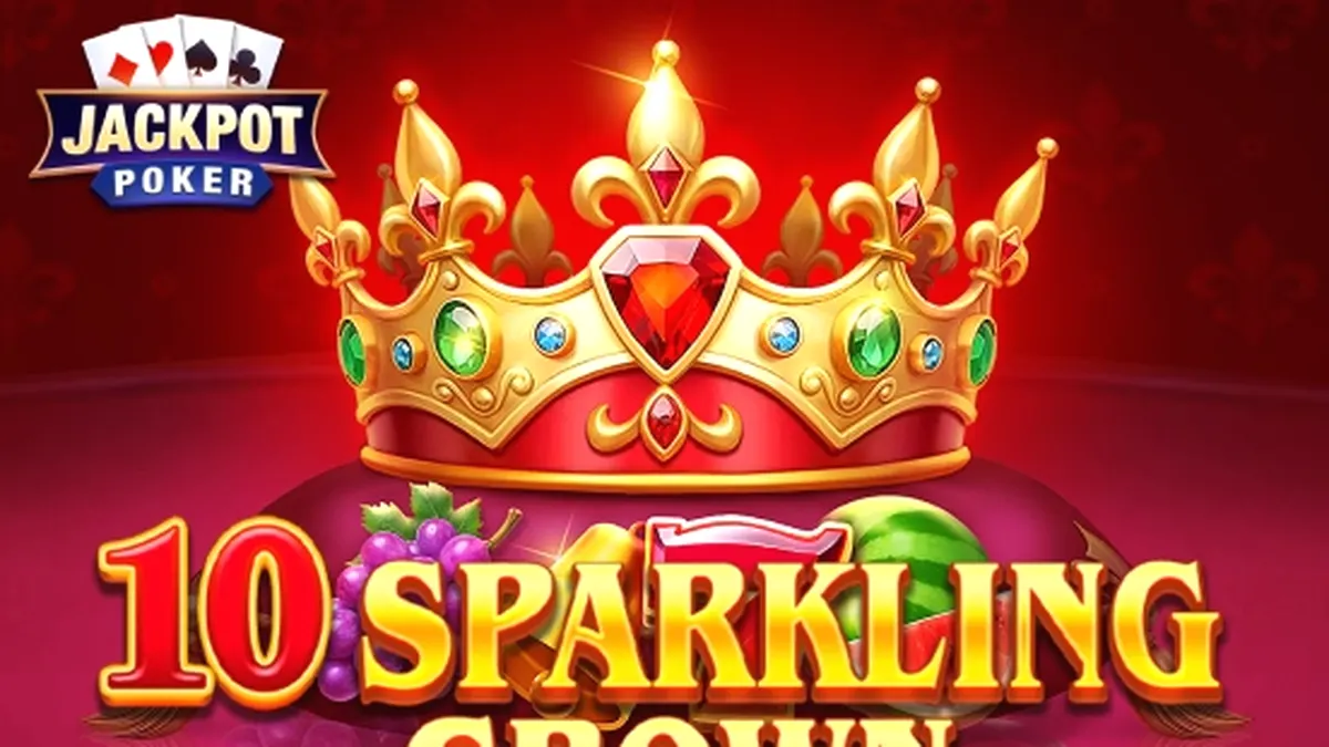 10 Sparkling Crown slot game interface na may mga prutas at korona